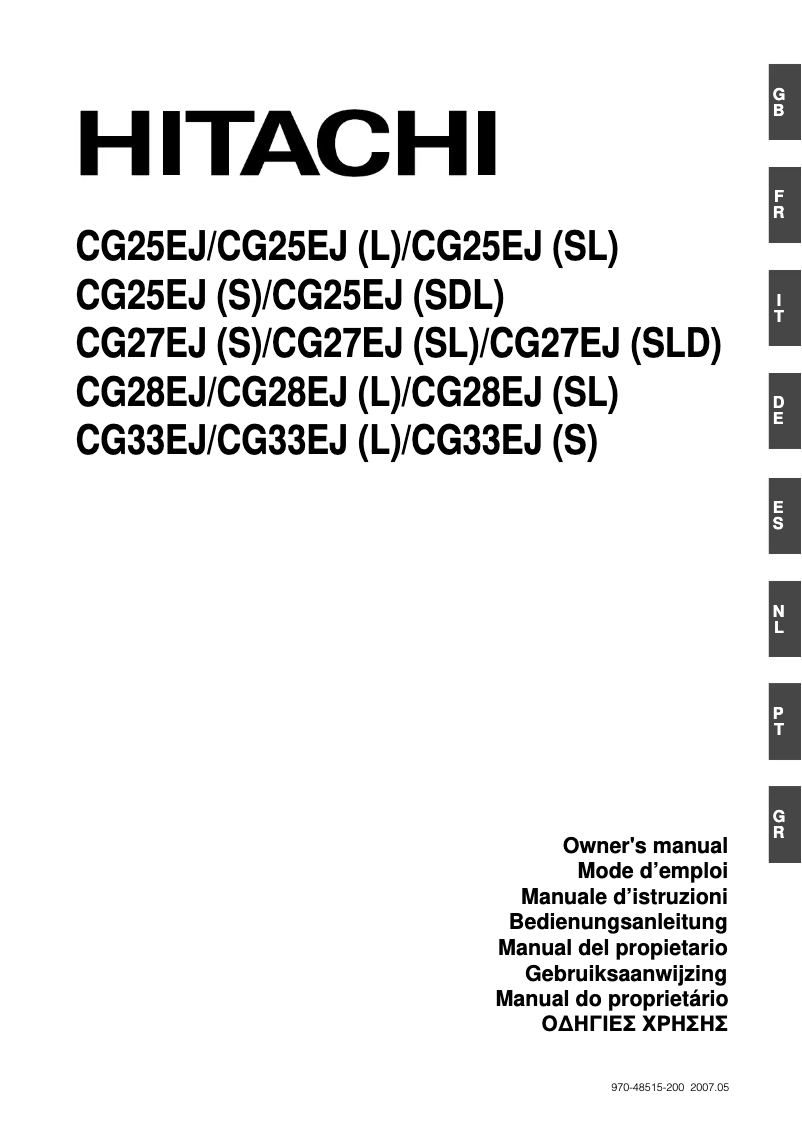 Imagen de la primera página del manual del dispositivo CG 27EJ (SLD)