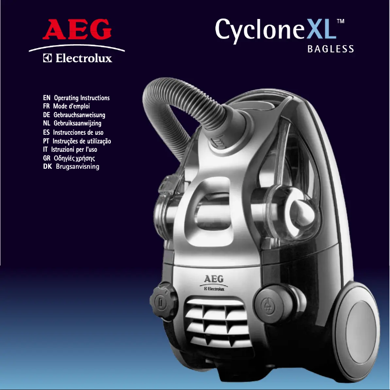 Página 1 del manual Manual de usuario AEG Cyclone XL ACX6206EC