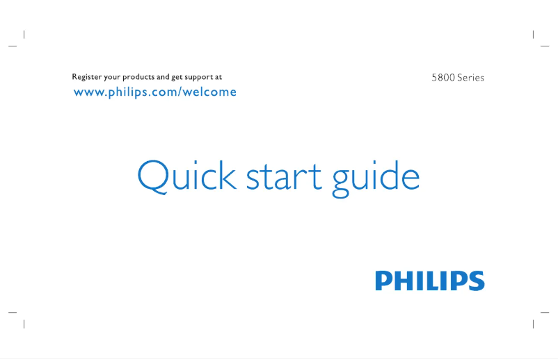 Page n°1 - Guide de démarrage rapide Philips 32PHT5853