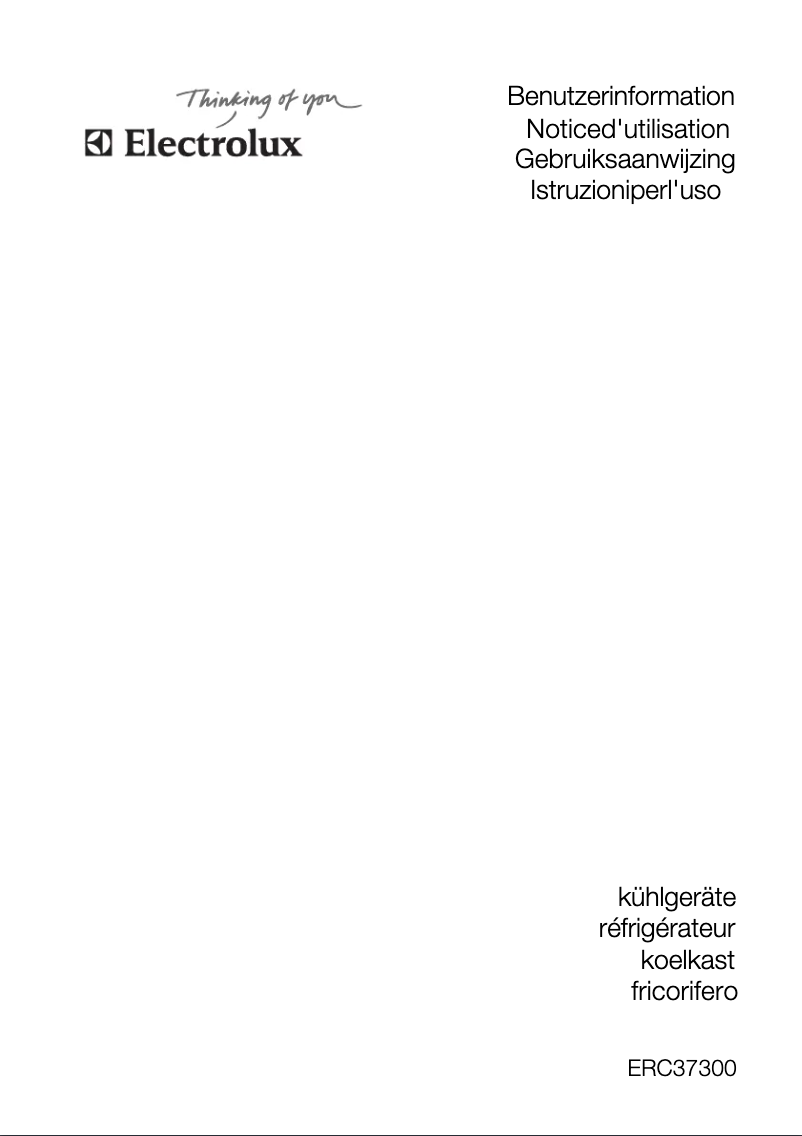 Image de la première page du manuel de l'appareil ERC37300X