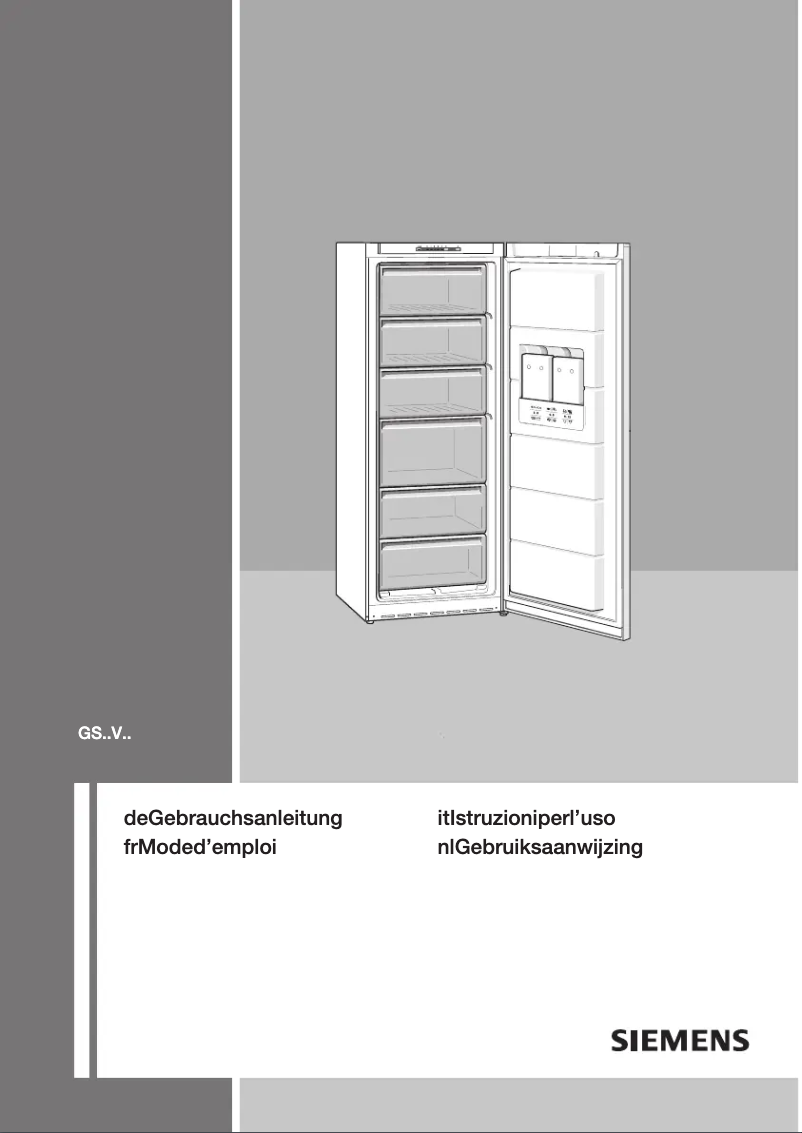 Page 1 de la notice Manuel utilisateur Siemens GS22VE30