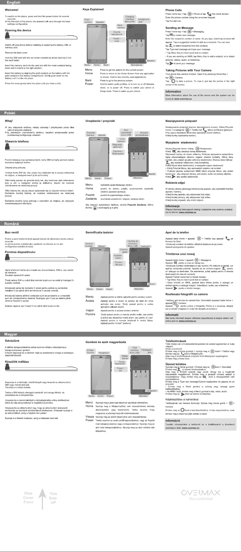 Page 1 de la notice Manuel utilisateur Overmax Vertis 4520 Aim