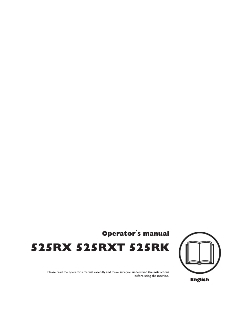 Page n°1 - Manuel utilisateur Husqvarna 525RK