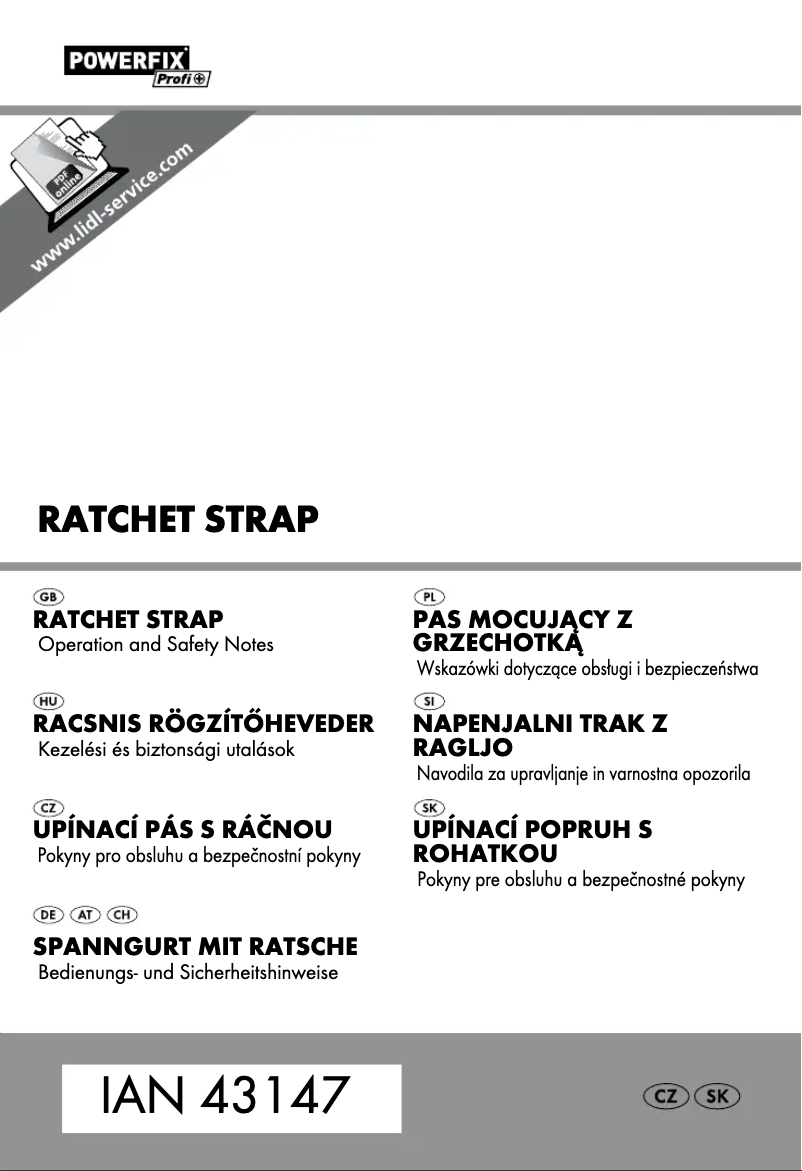 Page n°1 - Manuel utilisateur Powerfix Z32107-01