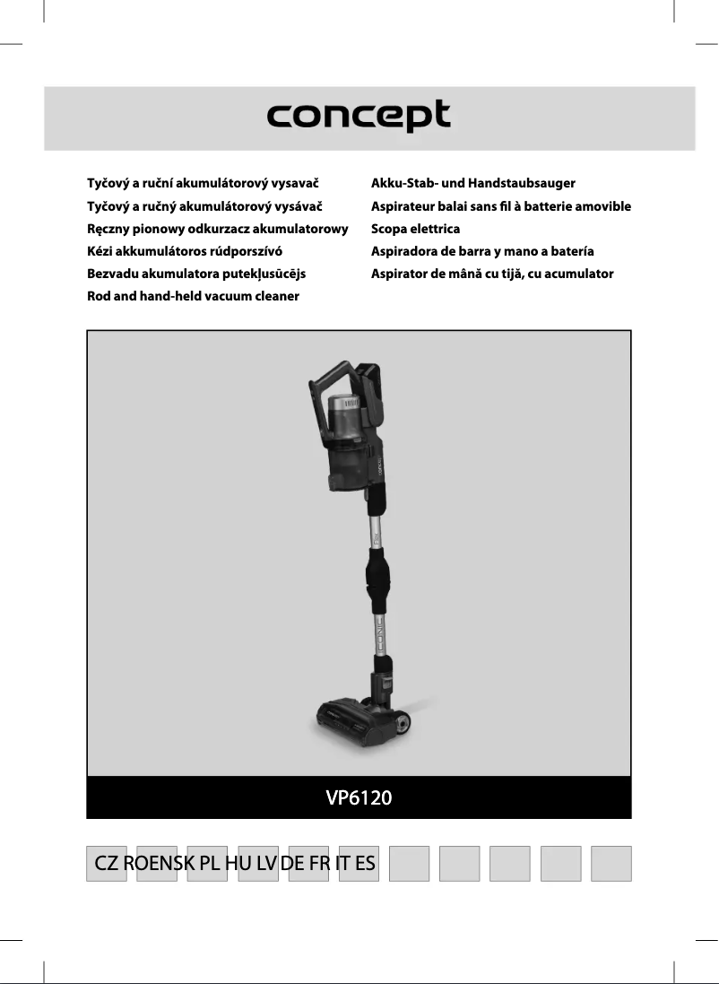 Page 1 of the manual User Manual Concept Iconic Animal Flex VP6120