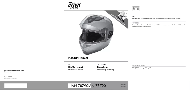 Page 1 de la notice Manuel utilisateur Crivit IAN 78790