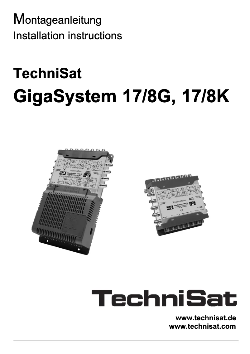 Página 1 del manual Manual de usuario TechniSat GigaSystem 17/8 K