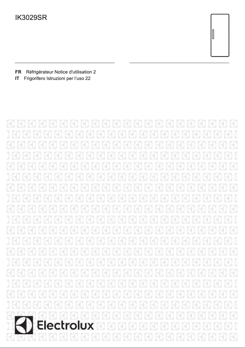 Page n°1 - Manuel utilisateur Electrolux IK3029SR