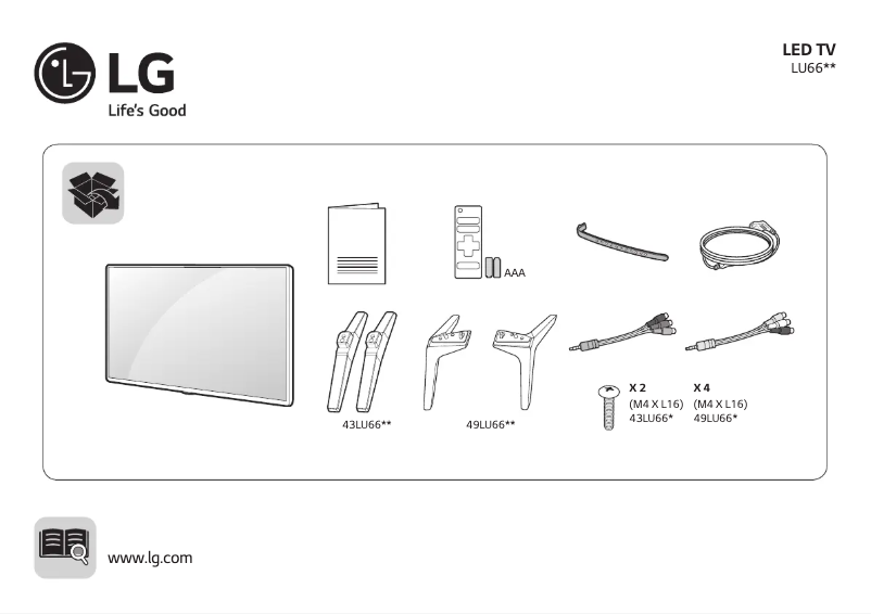 Imagen de la primera página del manual del dispositivo 49LU660H