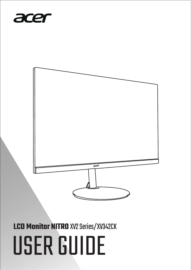 Page n°1 - Guide de démarrage rapide Acer XV342CKP