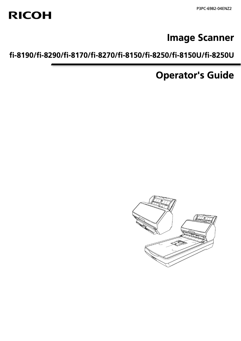 Image de la première page du manuel de l'appareil fi-8190