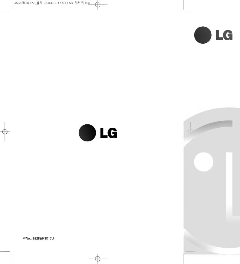 Page n°1 - Manuel utilisateur LG WD-14124RD