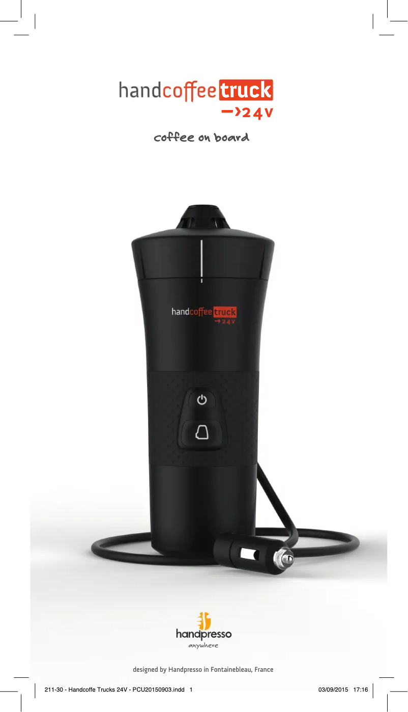 Page n°1 - Manuel utilisateur Handpresso Handcoffee Truck