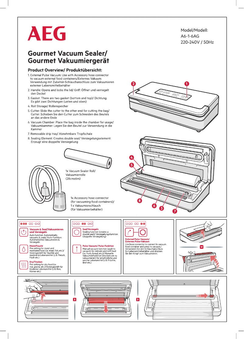 Página 1 del manual Manual de usuario AEG A6-1-6AG