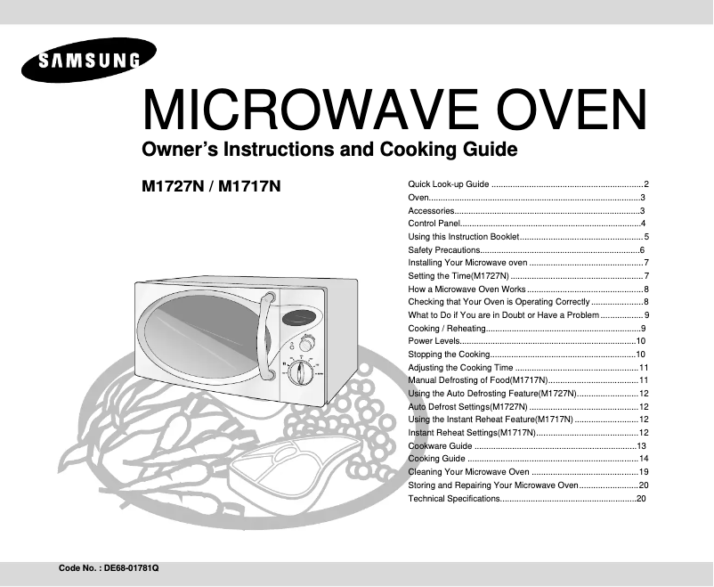 Página 1 del manual Manual de usuario Samsung M1717N