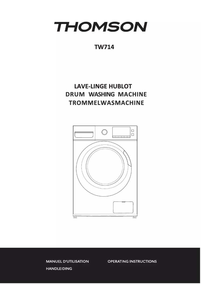 Page n°1 - Manuel utilisateur Thomson TW714