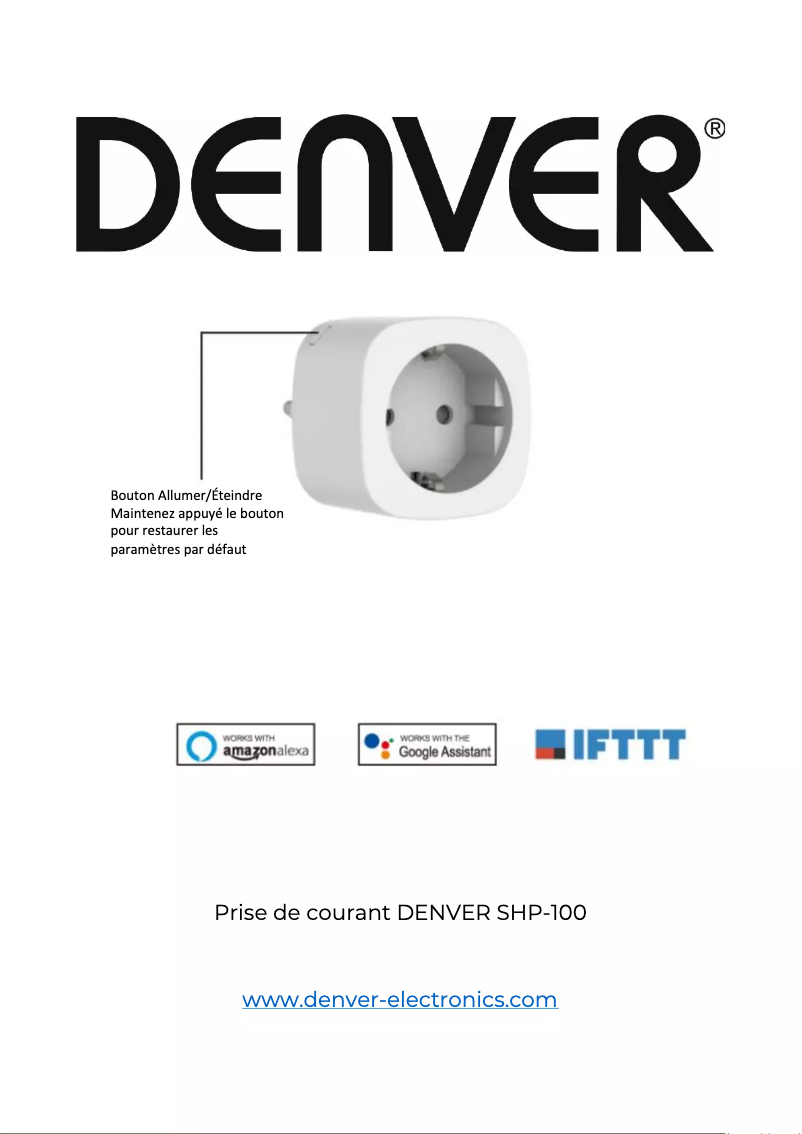 Page n°1 - Manuel utilisateur Denver SHP-100