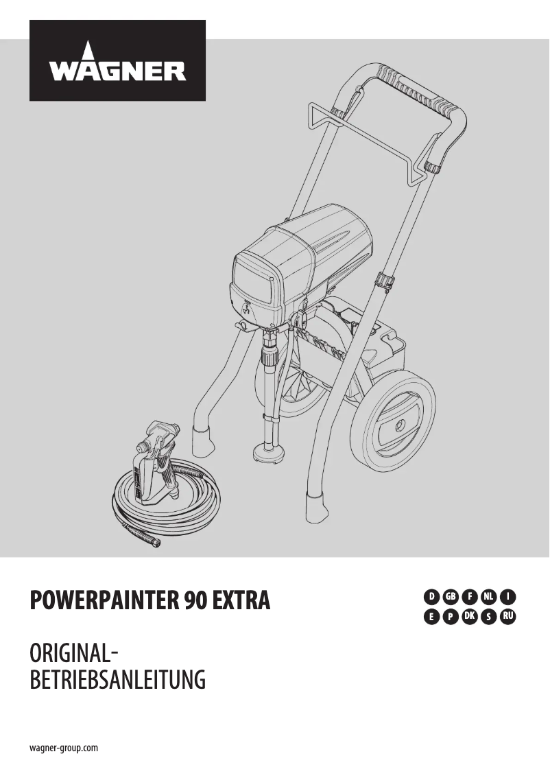 Page 1 de la notice Manuel utilisateur Wagner PowerPainter 90 Extra
