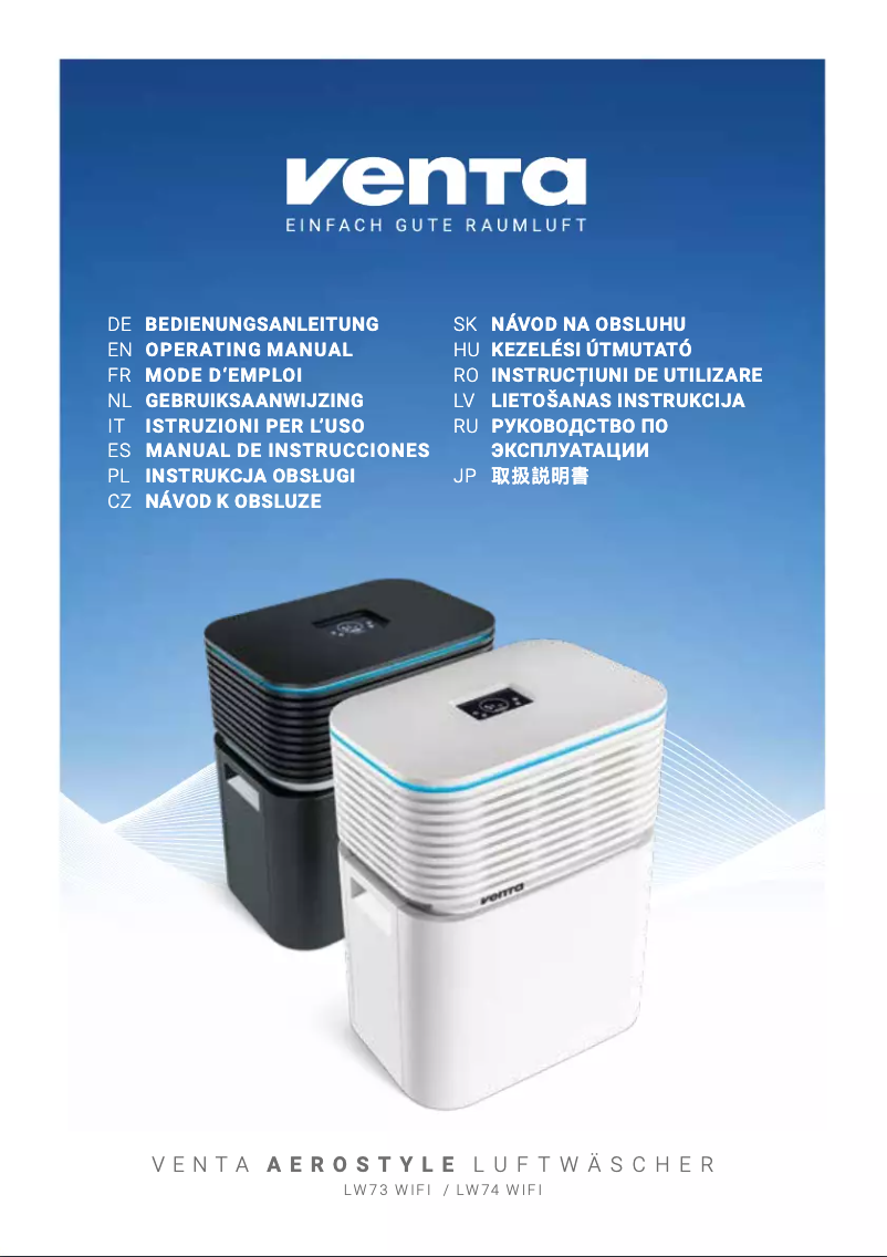 Image de la première page du manuel de l'appareil Aerostyle LW73 Wifi