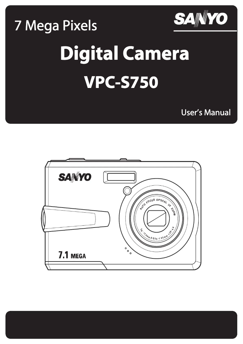 Page 1 de la notice Manuel utilisateur Sanyo VPC-S750