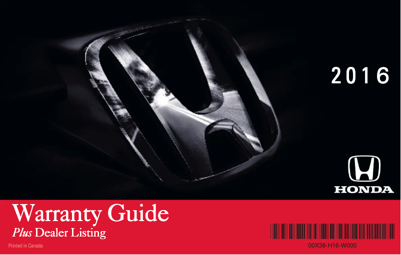 Página 1 del manual Manual de uso y mantenimiento Honda CR-V (2016)