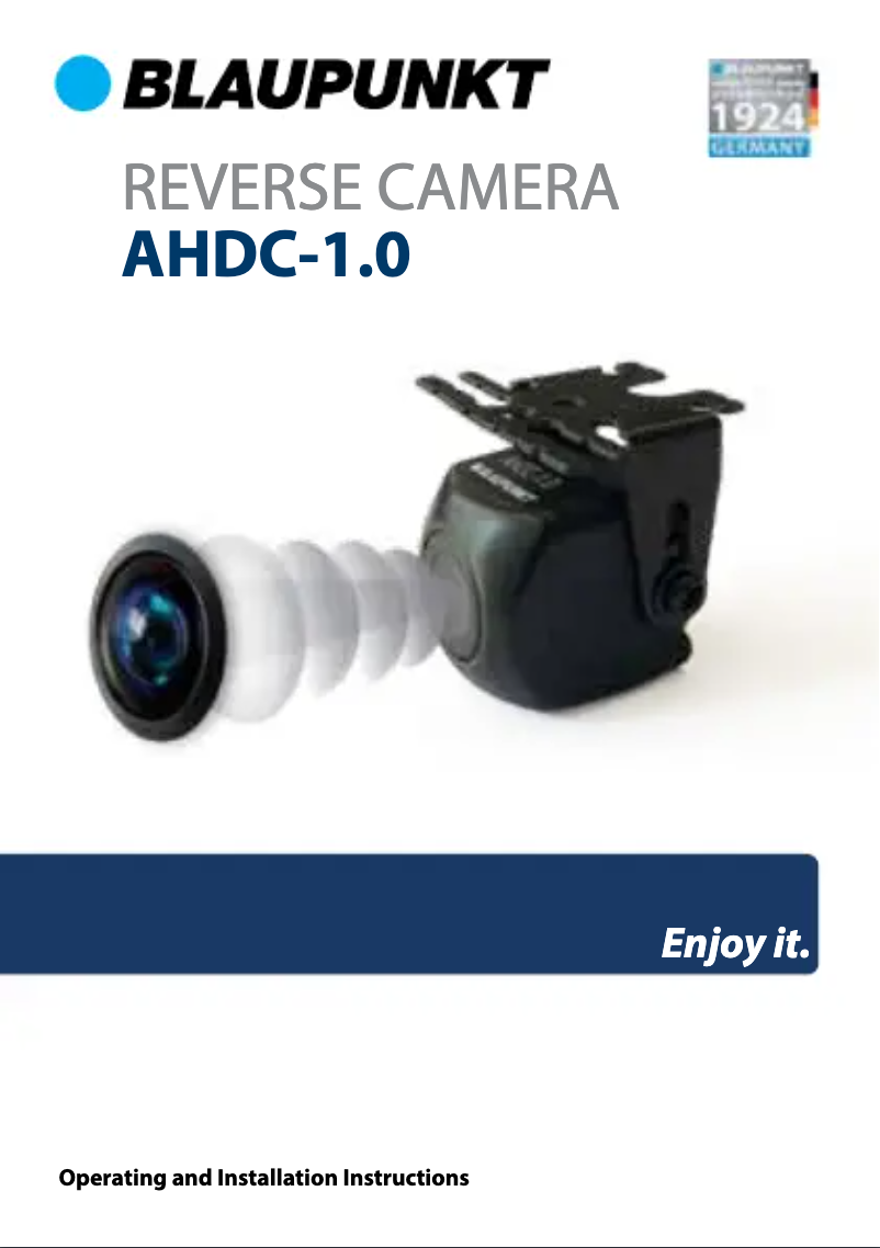Page n°1 - Manuel utilisateur Blaupunkt AHDC-1.0