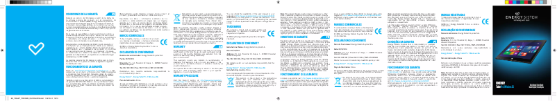 Page 1 de la notice Manuel utilisateur Energy Sistem Pro 9 Windows 3G