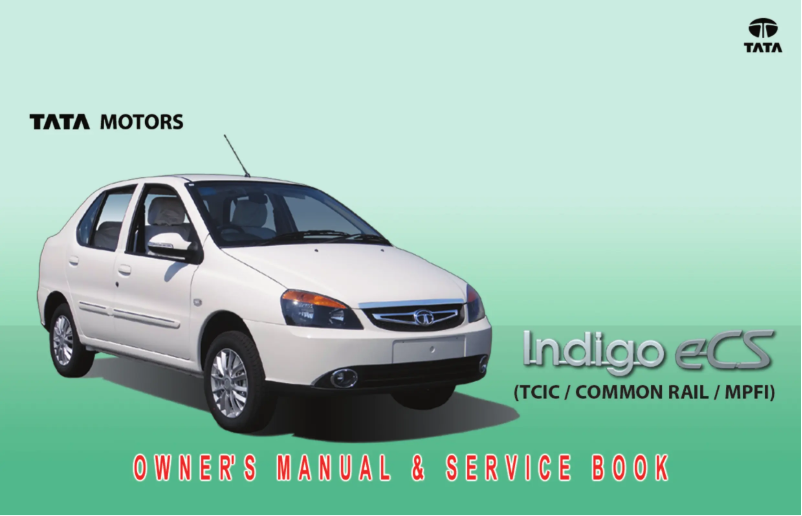 Page 1 de la notice Manuel utilisateur Tata Indigo