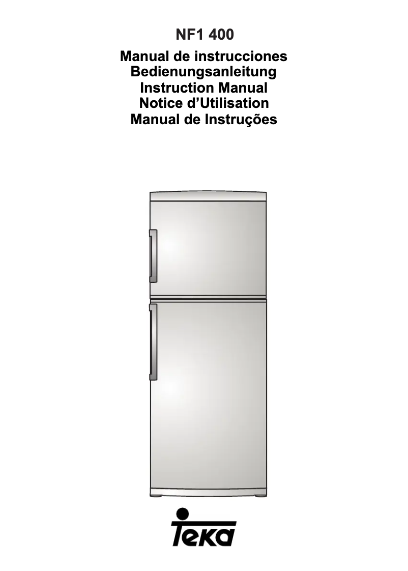 Page n°1 - Manuel utilisateur Teka NF1 400