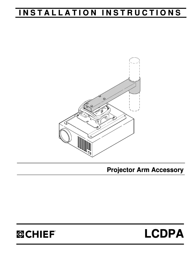Page 1 de la notice Manuel utilisateur Chief LCDPA