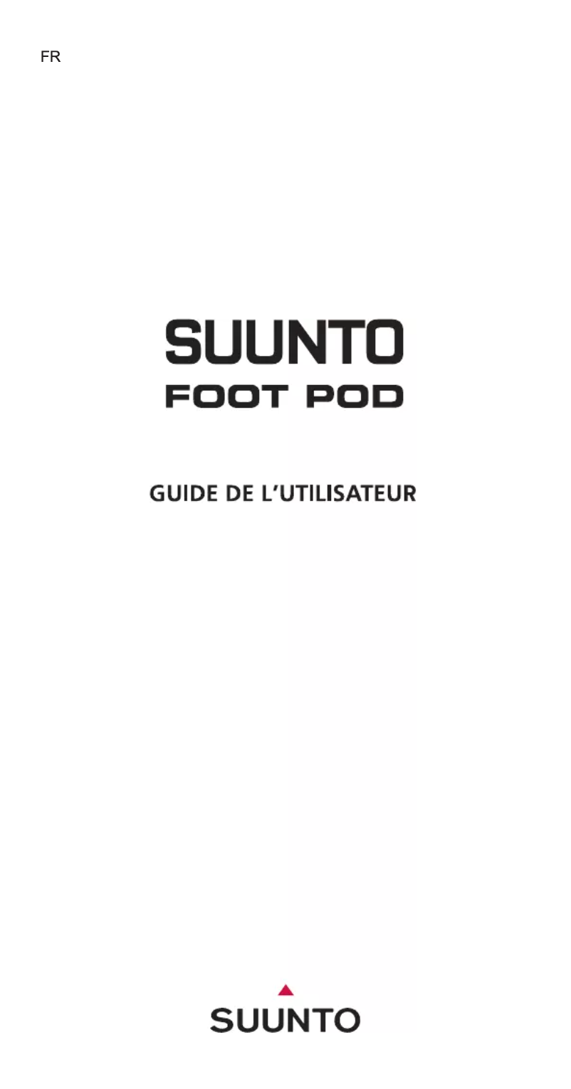 Página 1 del manual Manual de usuario Suunto Foot POD