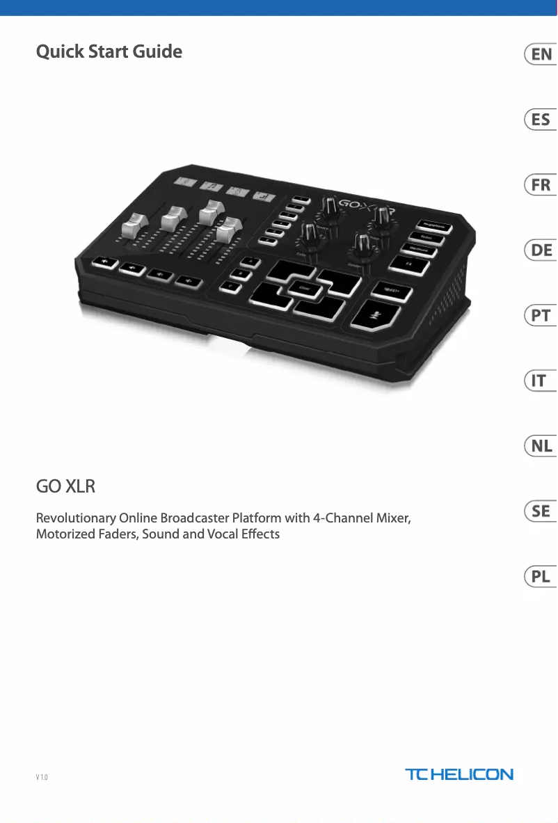 Page n°1 - Manuel utilisateur TC Helicon GO XLR
