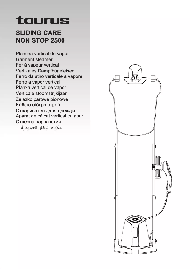 Image de la première page du manuel de l'appareil Sliding Care Non Stop 2500