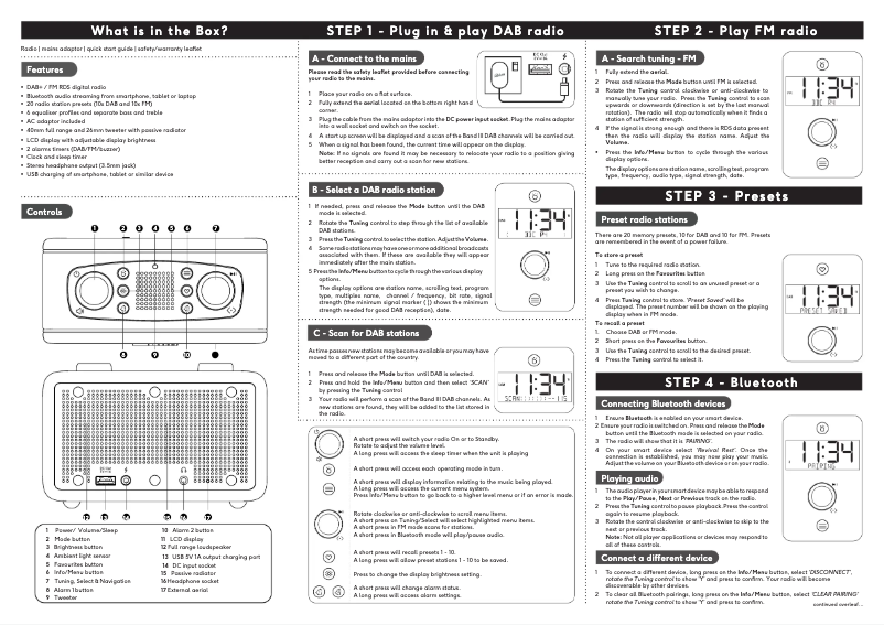 Image de la première page du manuel de l'appareil REVIVAL REST