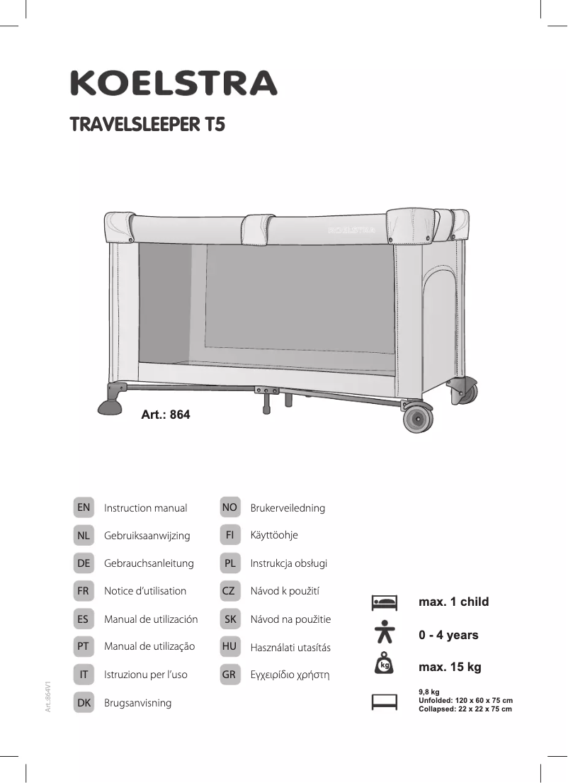 Página 1 del manual Manual de usuario Koelstra Travelsleeper T5