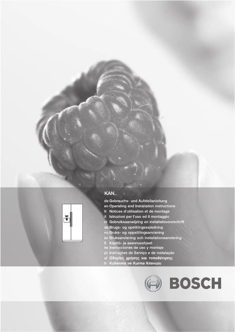 Image de la première page du manuel de l'appareil KAN58P95