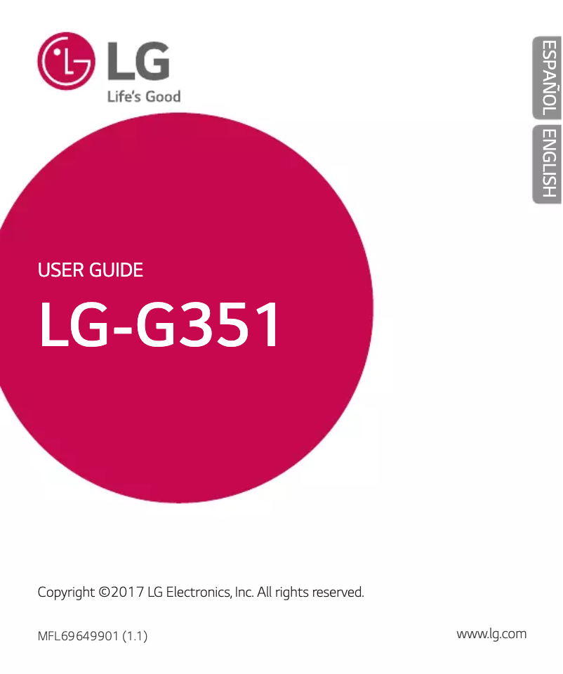 Page n°1 - Manuel utilisateur LG F300