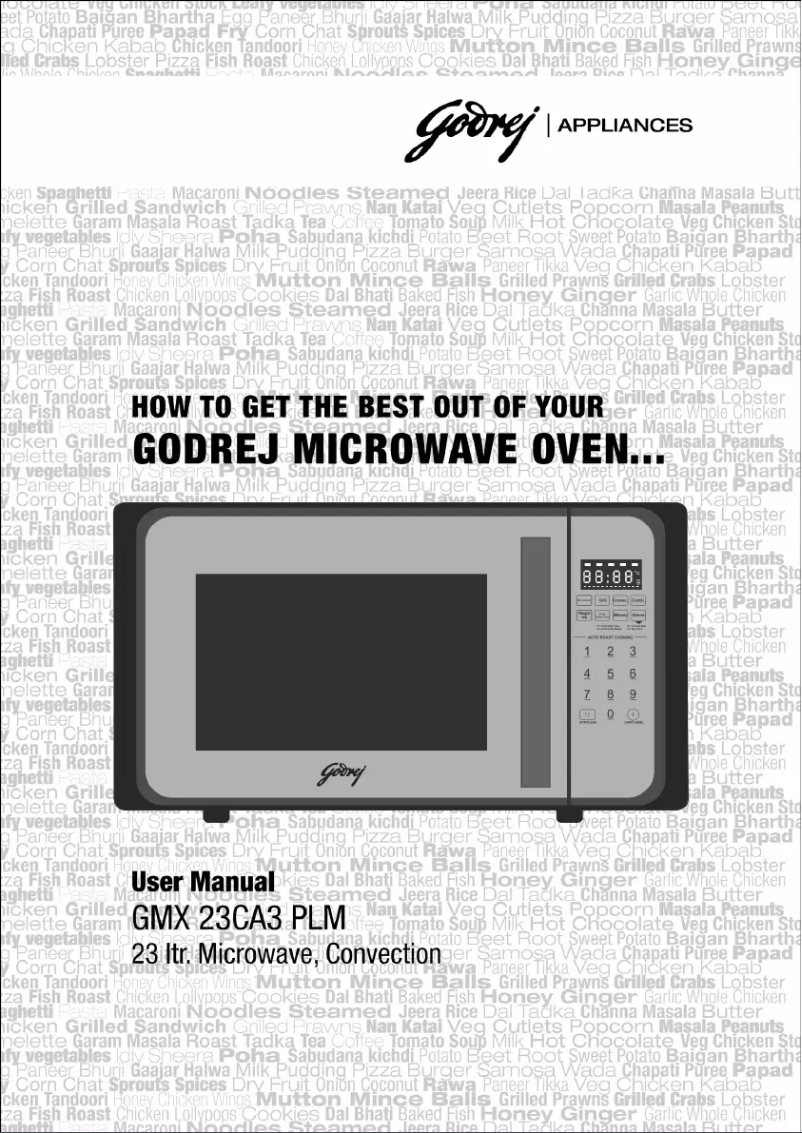 Page n°1 - Manuel utilisateur Godrej GMX 23CA3 PLM
