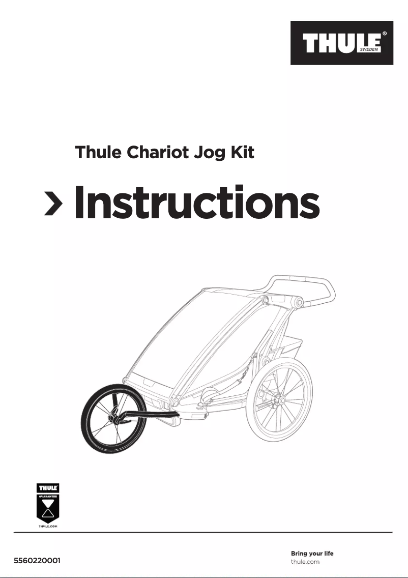 Page 1 de la notice Manuel utilisateur Thule Chariot Jog Kit