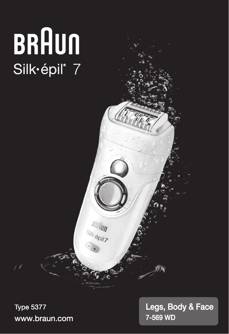 Page n°1 - Manuel utilisateur Braun Silk-epil 7-569