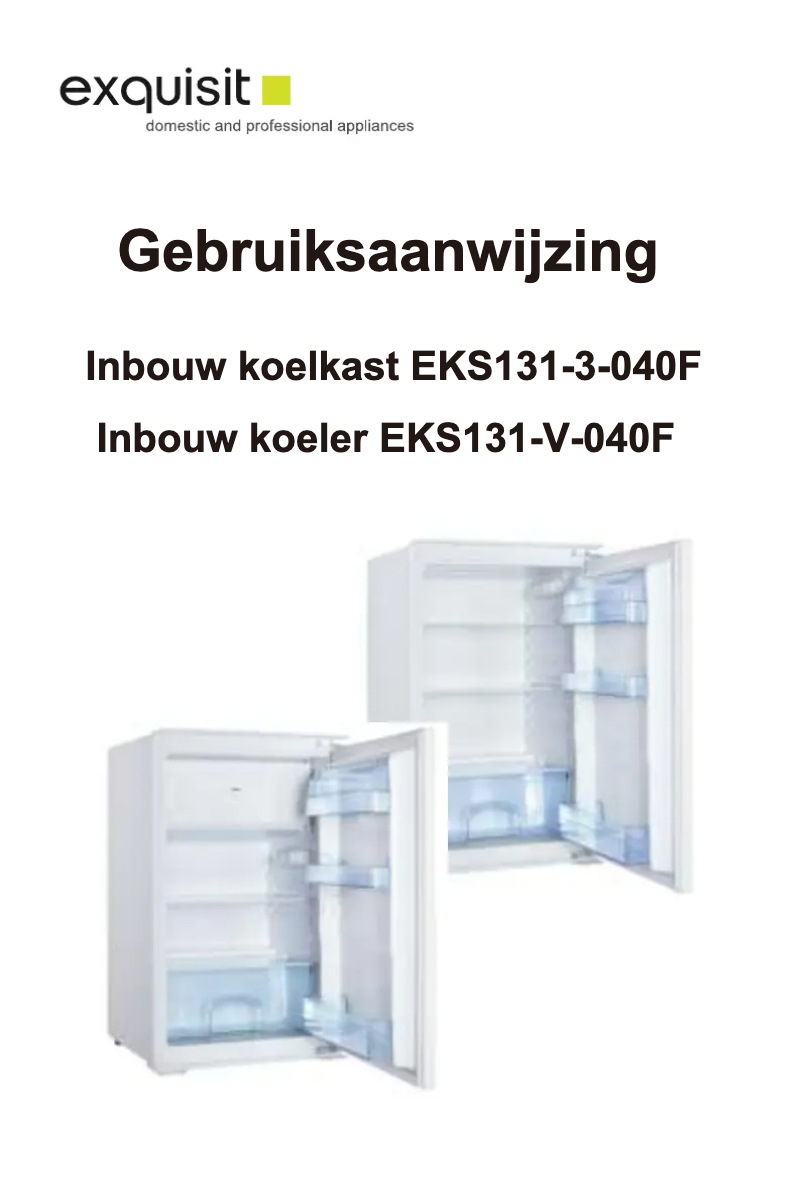 Page 1 de la notice Manuel utilisateur Exquisit EKS131-3-040F