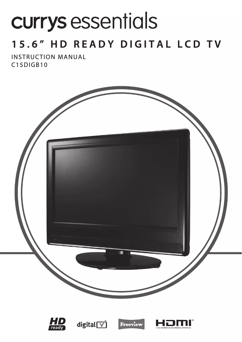 Page 1 de la notice Manuel utilisateur Currys Essentials C15DIGB10