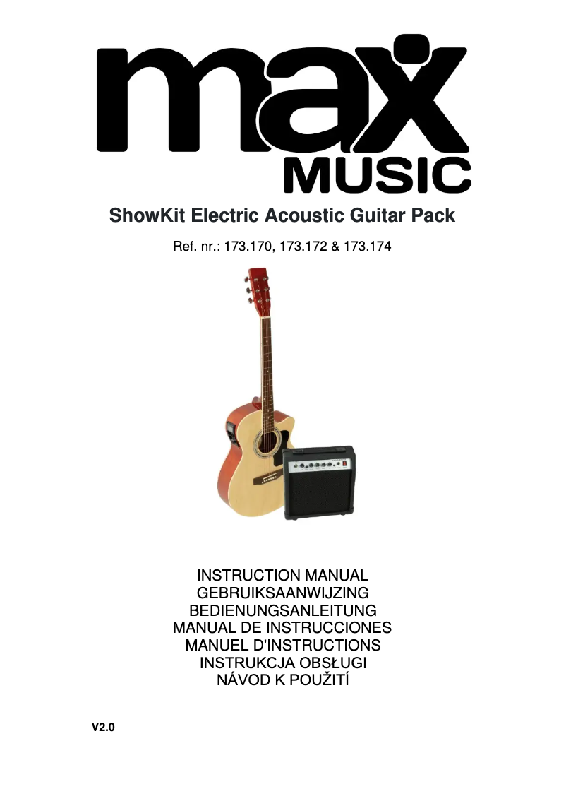 Page n°1 - Manuel utilisateur MAX ShowKit