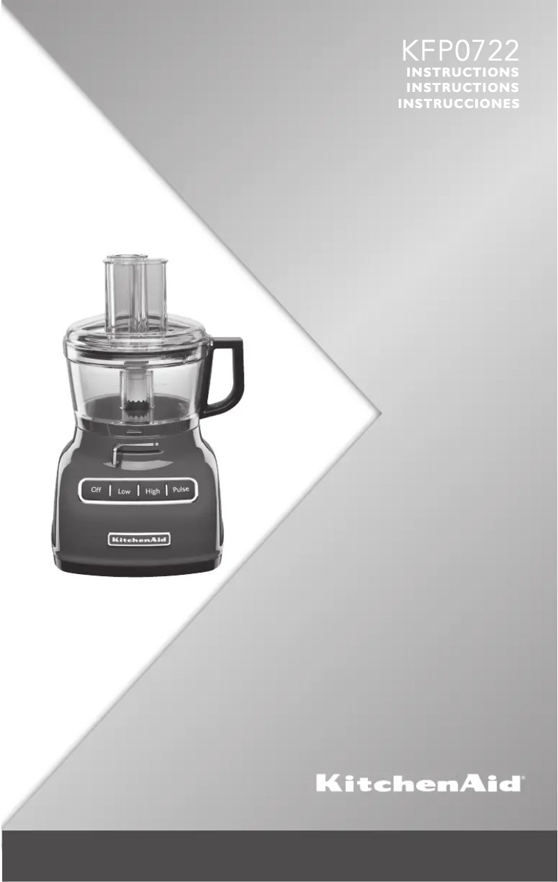 Page n°1 - Manuel utilisateur KitchenAid KFP0722ER