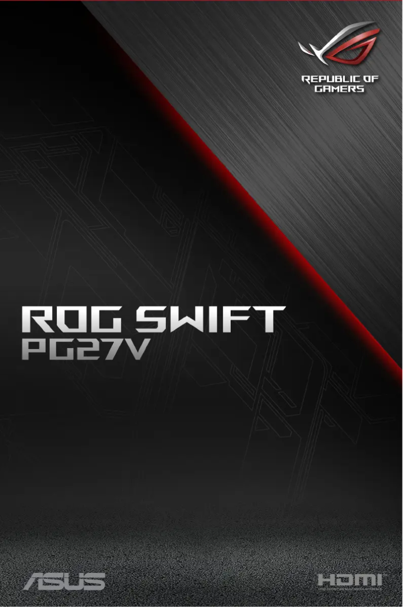 Page n°1 - Manuel utilisateur Asus ROG Swift PG27VQ