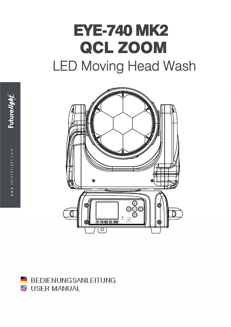 Page 1 de la notice Manuel utilisateur Futurelight EYE-740 MK2