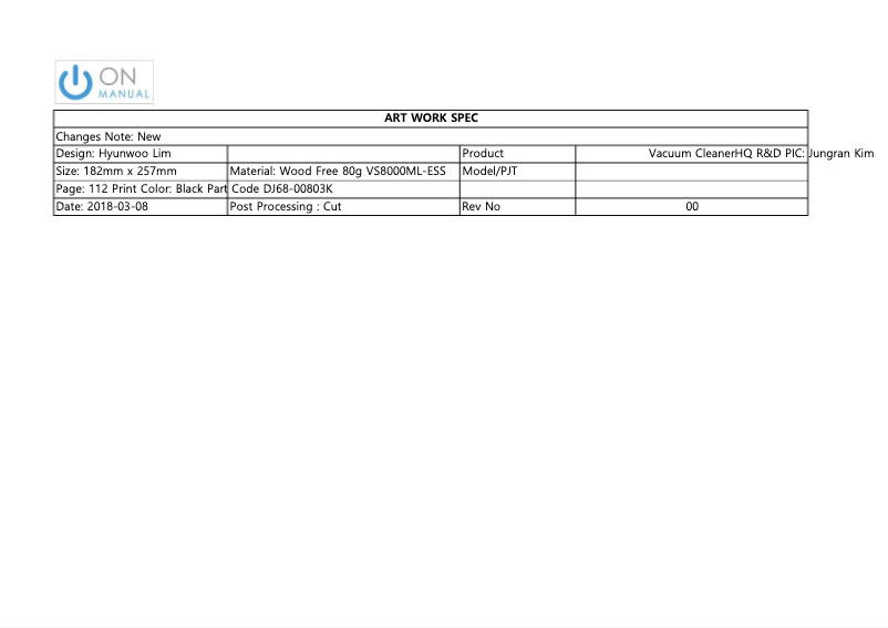 Page 1 de la notice Manuel utilisateur Samsung SS80N8074K2