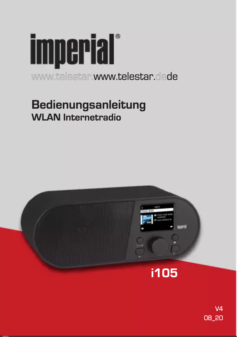 Image de la première page du manuel de l'appareil i105