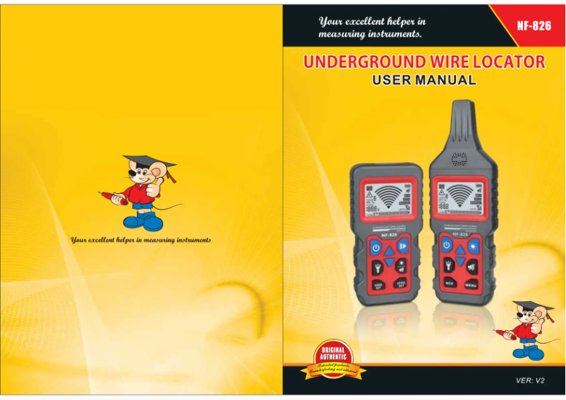 Image de la première page du manuel de l'appareil NF-826