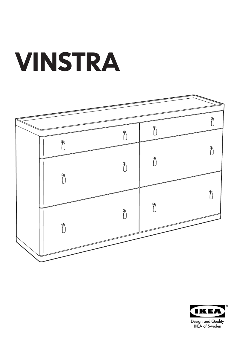Image de la première page du manuel de l'appareil VINSTRA (6 drawers)